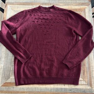 Sezane burgundy knit sweater size M